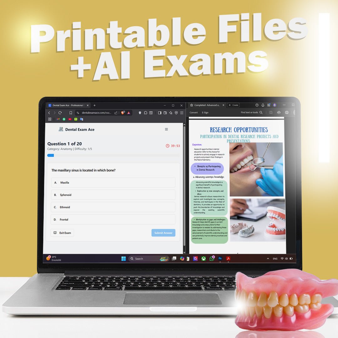 Complete System with AI Exam Engine - Dental Exam Ace